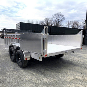 Remolque de Aluminio de Doble Eje con Elevación Hidráulica 7x14 para Transporte Pesado - Product Image 1