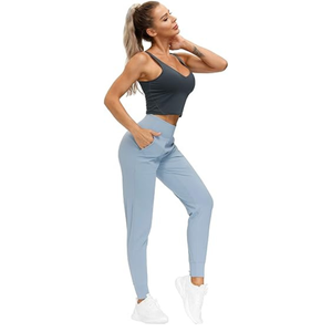 Pantalon de yoga capri pour femmes OEM | Leggings d'entraînement taille haute avec tissu respirant et à séchage rapide - Product Image 2