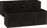 Étagère de rangement multifonctionnelle en forme de cube Boîte de rangement de vêtements en tissu pliable et pratique