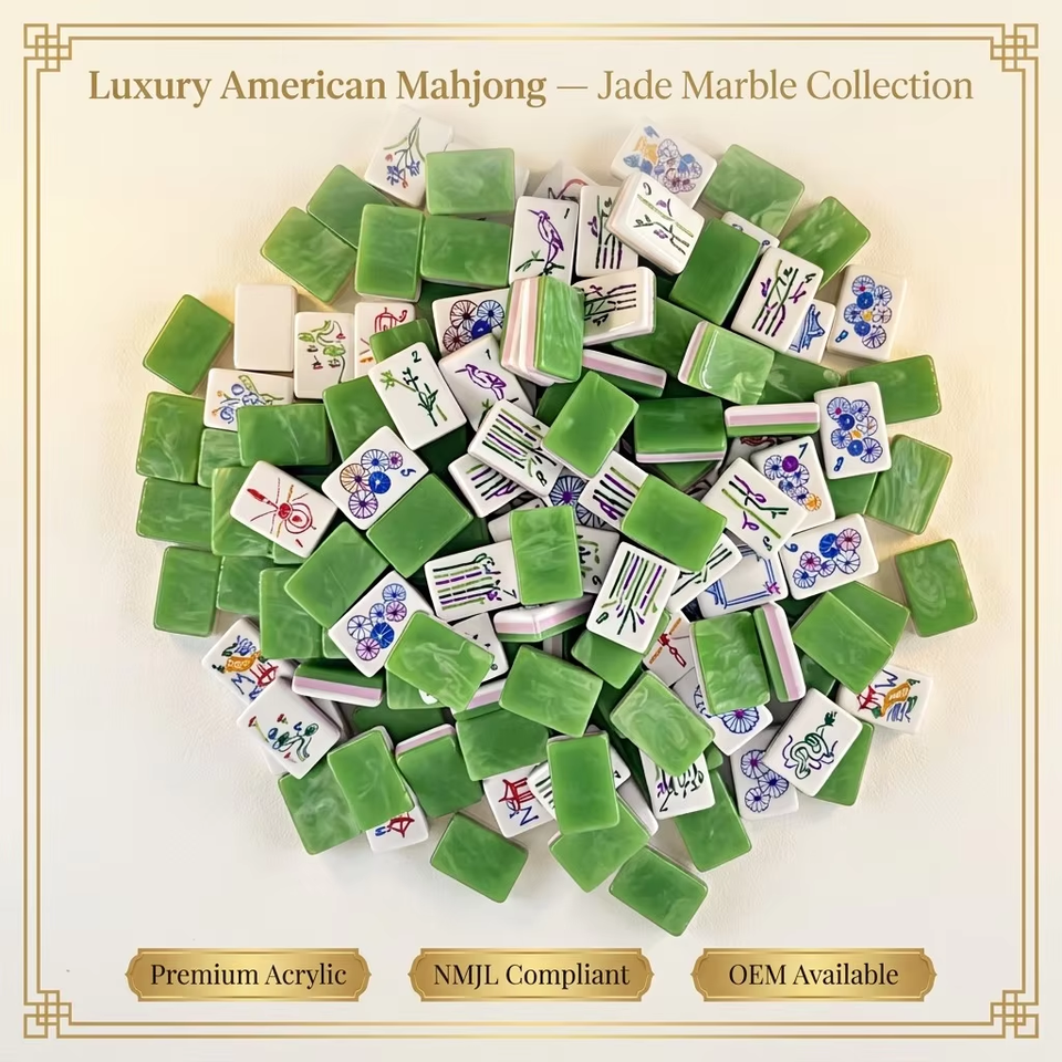 Lexan Graphics Design Heavy Duty Acrylic Mahjongg Set Mahjong Game Tiles Set Holiday Theme ...