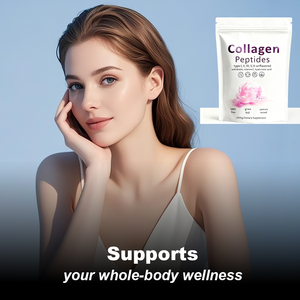 Kolagen Peptida (Tipe III IV X) Bubuk Tanpa Rasa-Biotin/Vitamin C/Asam Hialuronat 450g Bebas GMO Suplemen Diet Dewasa - Product Image 6