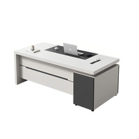 Bureau de direction moderne de luxe en gros avec tiroirs pour PDG, directeur général, cadre supérieur, bureau à domicile
