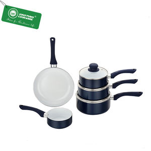 畅销大型厨房炊具套装现代热卖批发铝金属塑料气体阳极氧化炊具套装 - Product Image 3