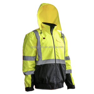 AQTQ Soft Shell Heating <strong>Jackets</strong> Clothing Outwear Work <strong>Safety</strong> Heater Men Coats Waterproof Insulated Heated Hi Vis <strong>Jacket</strong> - Product Image 5
