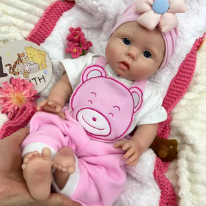 Artificial Full Body <b>Silicone</b> <b>Reborn</b> Baby <b>Doll</b> Open Mouth 46cm Chubby Platinum <b>Silicone</b> Toddler for Collectors - Product Image 3
