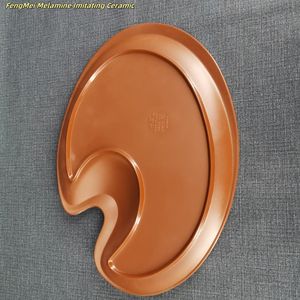 จานอาหาร<span class=keywords><strong>เมล</strong></span>ามีนรูปทรงแปลกตา ปลอดสาร BPA เป็นมิตรกับสิ่งแวดล้อม สำหรับร้านอาหารและโรงแรม ทนทาน ไม่แตกหัก เหมาะสำหรับอาหารตะวันตก - Product Image 6