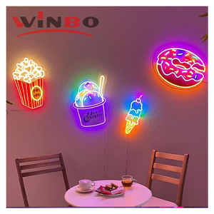 Dropshipping Miễn Phí Thiết Kế Sữa Lắc Tùy Chỉnh Dấu Hiệu Neon Logo LED Neon Ánh Sáng Cho Thanh Bánh Cưới Cửa Hàng LED Neon Ánh Sáng Dấu Hiệu Tùy Chỉnh - Product Image 5