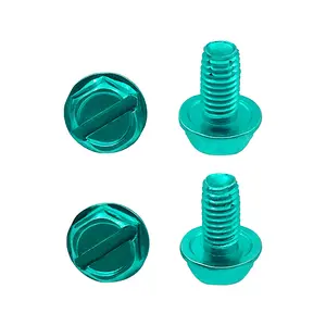 Vis hexagonale Phillips à tête plate, de couleur verte, avec éclairage Led, 10 — 32*3/8, livraison gratuite