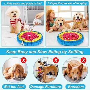 Tappetino Olfattivo Interattivo per Cani, Moderno, Portatile, Pieghevole, Ecologico, con Design Floreale Multicolore, Giocattolo da Masticare per Alimentazione Lenta - Product Image 2