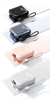 Batterie externe 22,5W 10000mAh avec câble intégré, prend en charge la charge rapide pour iPhone 15 16, chargeur portable
