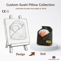 Coussin décoratif personnalisé en forme de crevettes frites, fabrication sur mesure, décoration d'intérieur en forme de nourriture, ornement en peluche doux, porte-clés OEM ODM