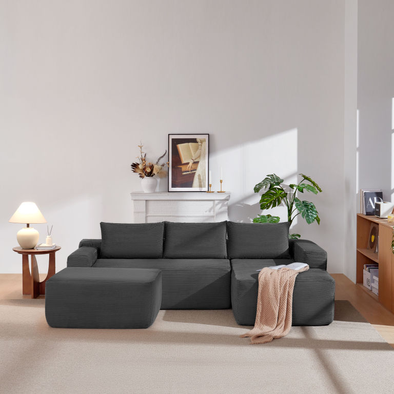 U Shape Compressed Sofa with Chaise