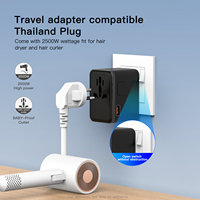 Adaptateur de voyage universel multi-prises, adaptateur de voyage international universel, chargeur de voyage universel avec type C