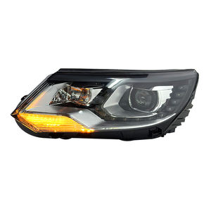 Pour Volkswagen Nouvelle <span class=keywords><strong>Tiguan</strong></span>, ensemble de phares 2013-2015, feux de jour à LED modifiés, lentille de phare au xénon - Product Image 3