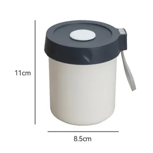 Haixin New Design 450 Ml Airtight Portable Water Soup Pot Jar Food Container Leak-proof Soup Bottle With Spoon