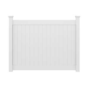 รั้วพีวีซีสีขาวแบบแฮมป์ตันส์ ขนาด 6 ฟุต สำหรับตกแต่งสวนหลังบ้าน - Product Image 1