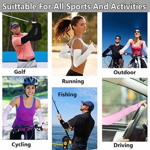 2 Paires de <span class=keywords><strong>Manchons</strong></span> de Bras Sportifs Chauffants et Rafraîchissants pour la <span class=keywords><strong>Course</strong></span>, la Pêche, le Cyclisme, Protection Solaire Anti-UV - Product Image 5