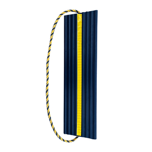 Portable Aircraft Car Tire Rubber <strong>Wheel</strong> <strong>Chock</strong> SW-AWC05 with Reflective Tape Black+Yellow for Helicopter Parking Safety - Product Image 2