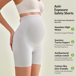 <span class=keywords><strong>Pantalon</strong></span> de sécurité de maternité sans couture, respirant, anti-exposition, <span class=keywords><strong>taille</strong></span> haute, <span class=keywords><strong>grande</strong></span> <span class=keywords><strong>taille</strong></span>, deux-en-un, sans ressortir de sous-vêtements, utilisation toutes saisons, tricoté - Product Image 3