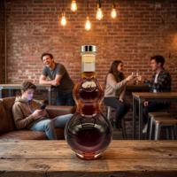 Verre en forme de gourde unique de qualité supérieure et durable de 500 ml, 700 ml, 750 ml pour Tequila, Bourbon, Rhum, Vodka, Alcool Artisanal