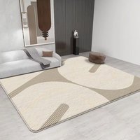 Tapis géométrique rayé moderne en fausse fourrure de cachemire, doux, moelleux et antidérapant pour le salon, la chambre à coucher, décoration