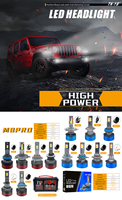 Ampoule de phare H7 H1 H3 Bombillos Led phare H4 27W 2700LM 6500K émetteur Plug and Play ampoule de phare Led intérieur voiture