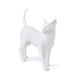 كيتي-2 المصنوعة من الألياف الزجاجية مانيكان لعرض ملابس القطط تصميمات جديدة نموذج قطط