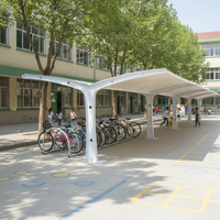 Abri de stationnement pour vélos de haute qualité de la marque HUIMING avec garantie de 3 ans, structure en membrane en PVDF/PTFE, abri pour voiture, protection solaire
