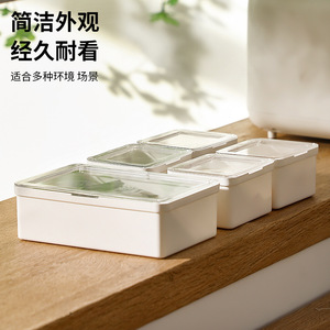 Office Organizer <b>Drawer</b> Box Rectangle Stackable With Lid And Compartments For Desktop Stationery Storage - Product Image 2