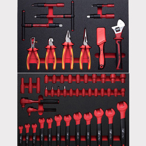 High Quality 7 <b>Drawers</b> 98 Pcs <b>Tool</b> Sets <b>Cabinet</b> With New Energy Insulation Hand Set Car Repair <b>Tools</b> - Product Image 3