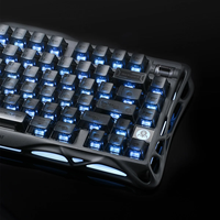 Nouveau clavier de jeu Mercury K1-Stealth noir 2026 avec interrupteurs linéaires RGB, rétroéclairage RGB double personnalisé à 13 touches, et fonction Hot-Swap tri-mode