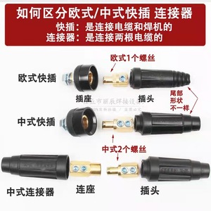 Conector Rápido de Cable de Soldadura Estilo Chino, Enchufe de Cobre Puro 35 50 70 1DKL para Máquina de Soldar - Product Image 5