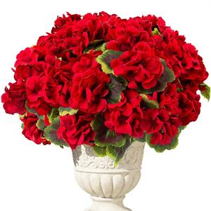 Plante artificielle de géranium Lovemoon GF-R-8, 8 pièces, fleurs <span class=keywords><strong>en</strong></span> soie réalistes résistantes aux UV, <span class=keywords><strong>en</strong></span> boîte, pour l'intérieur/l'extérieur, la maison ou le bureau - Product Image 1