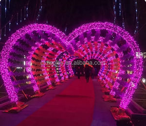 2024 ngoài trời đám cưới Ngày Valentine dẫn bức thư tình và hình trái tim vòm Motif ánh sáng - Product Image 2