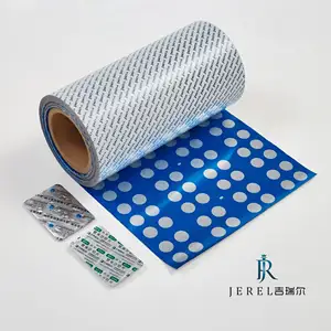 Jerel Farmaceutische Aluminium Blisterfolie Met Primer Lak En Warmte Afdichting Lak Voor Tabletten En Capsules Verpakking