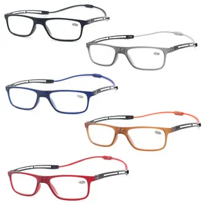 نظارات القراءة المرنة للمسنين RDP00503 نظارات العمق المقاومة للسقوط بحزام مغناطيسي