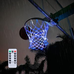 ตาข่ายบาสเก็ตบอลเรืองแสง LED กลางแจ้ง, ตาข่ายบาสเก็ตบอลแบบพกพากลางแจ้งใช้แบตเตอรี่ - Product Image 3