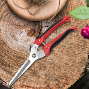 Tijeras de podar para jardinería, herramienta de poda de alta resistencia de acero de aleación con cabezal recto de 225mm, color rojo, para ramas grandes, corte de 20-30 Mm - Product Image 3