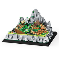 Ensemble de blocs de construction d'architecture mondiale 3D de style MOC, briques emboîtables haute précision pour projet de construction STEM pour enfants