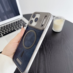 เคสโทรศัพท์มือถือแม่เหล็กกันกระแทกสุดหรูสำหรับ17 PRO MAX พร้อมห่วงแม่เหล็ก - Product Image 3
