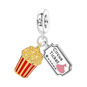 New French fry food <b>beaded</b> pendant, original design, understated luxury, fashionable and versatile - Product Image 1