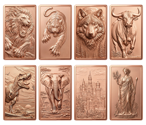 Barra de Cobre de la Civilización Maya, 5 oz, 999 de Pureza, Alto Relieve 3D, Dios Serpiente Azteca, Calendario Antiguo, Barra de Cobre Coleccionable - Product Image 5