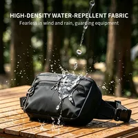 Sac de poitrine tactique en nylon et étui à boucle auto-agrippante, sac banane, pochette de transport dissimulée, à dégagement rapide, MOLLE EDC, pour la chasse et la randonnée