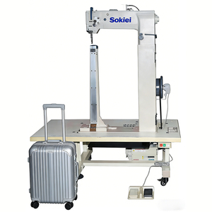 Sokiei Industrial <b>Sewing</b> Machine High Post Bed Chain Stitch Single Needle Motor 750W - Product Image 4