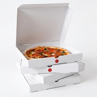 Boîte à pizza en carton ondulé durable, écologique, en matériaux recyclés, avec logo personnalisé, 7-18 pouces, vente en gros, pour chewing-gum, sushis, aliments pour animaux