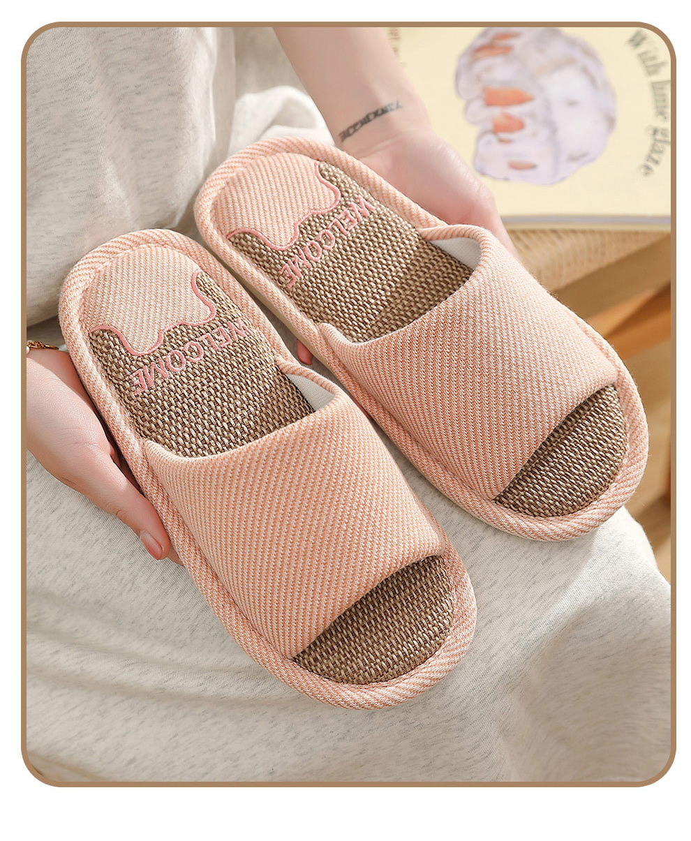 Ladies Designer Slippers Women Famous Brands Indoor House Winter Cotton Linen Shoes Wholesale