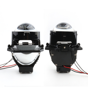 ไฟหน้าโปรเจคเตอร์ Bi-LED ขนาด 3 นิ้ว ความสว่างสูงพิเศษ 6000LM 6000K 55W แสงสูง/ต่ำ สำหรับรถยนต์ พร้อมเลนส์คู่ - Product Image 1