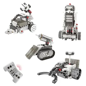 254PCS Bloques Space Adventure Mars/Rocket/Lunar Rover Robot Blocks Parent-child Interactive Learning 3D Toys Building Brick