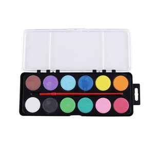 Conjunto de acuarelas no tóxicas para niños y escuela, caja de plástico sólido, <span class=keywords><strong>12</strong></span> colores - Product Image 3