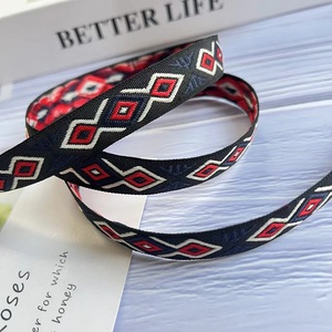 Phong cách dân tộc Ribbon dệt Jacquard <span class=keywords><strong>Webbing</strong></span> băng hình học tứ giác cho phụ kiện may mặc chiều rộng <span class=keywords><strong>1</strong></span>.5 cm ST-768 - Product Image 5